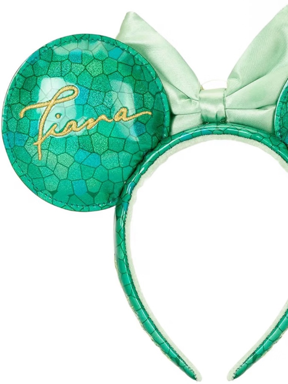 Loungefly Green Tiana Stained Glass Mini Backpack with Bow Ear Accessory *NWT - Picture 10 of 16